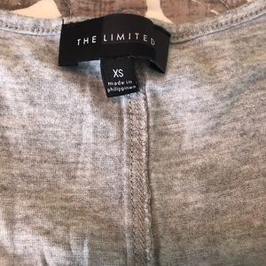 The Limited Grey woven shell/tank